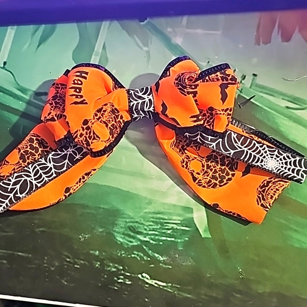 Halloween hair bow